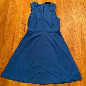 Blue A-line Dress